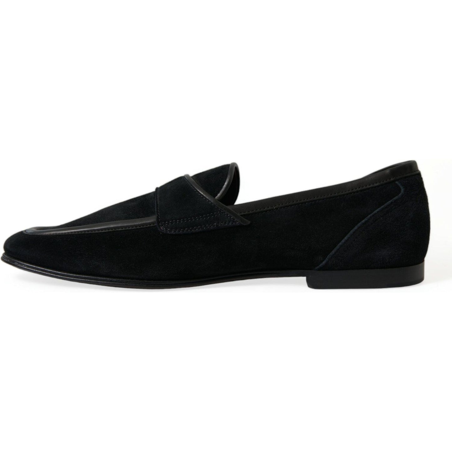 Dolce & Gabbana Elegant Velvet Black Loafers for Men Dolce & Gabbana Black