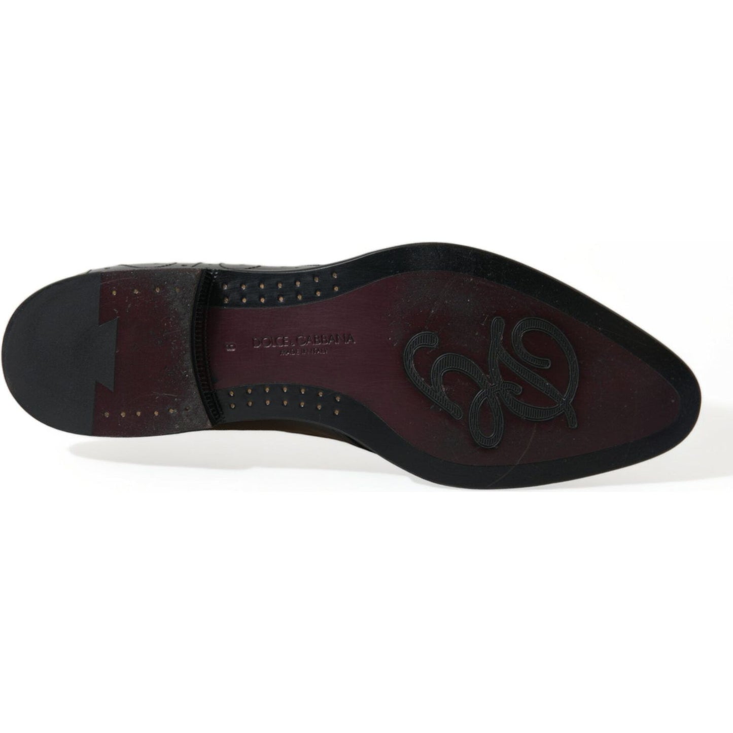 Dolce & Gabbana Elegant Black Leather Derby Dress Shoes Dolce & Gabbana Black