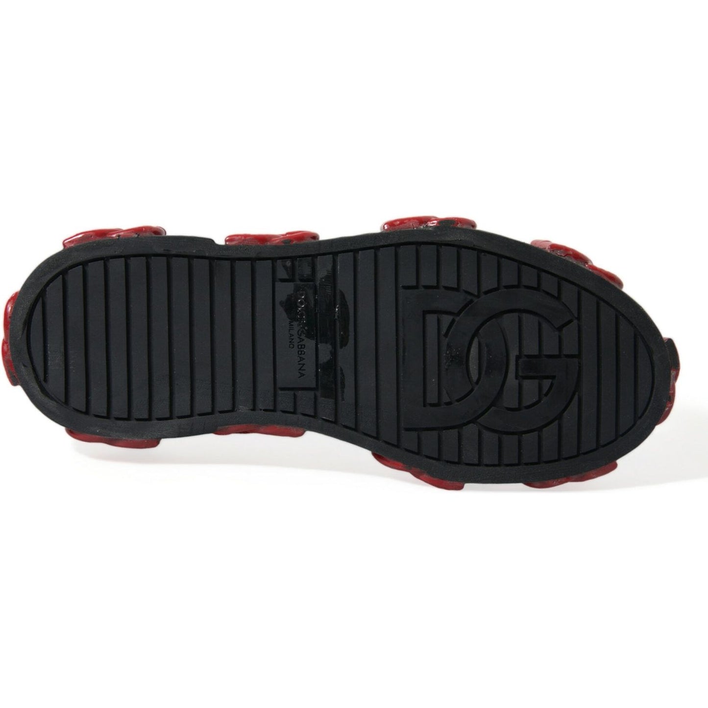 Dolce & Gabbana Multicolor High-Top Sneakers with Luxe Appeal Dolce & Gabbana Dark Slate Gray