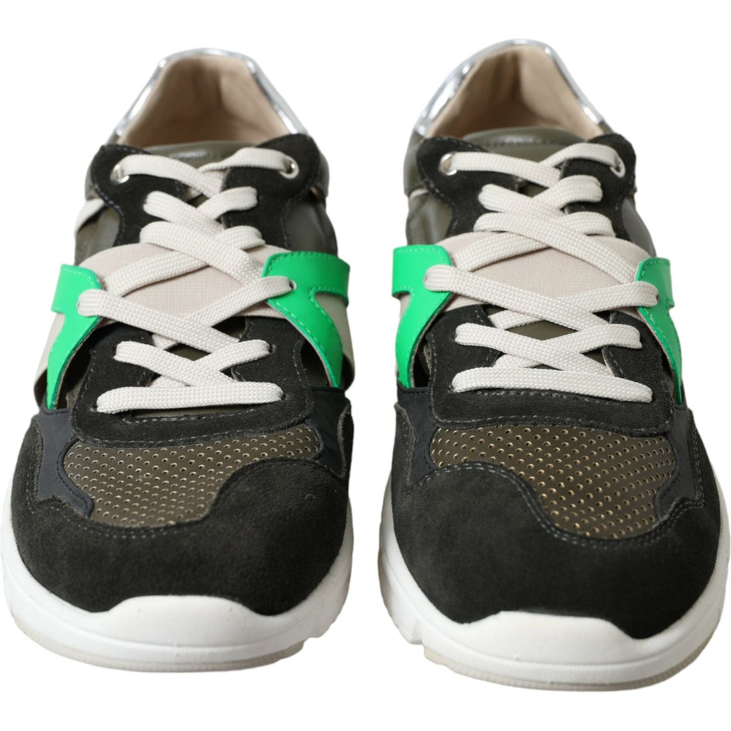 Dolce & Gabbana Exquisite Multicolor Low-Top Designer Sneakers Dolce & Gabbana Light Gray
