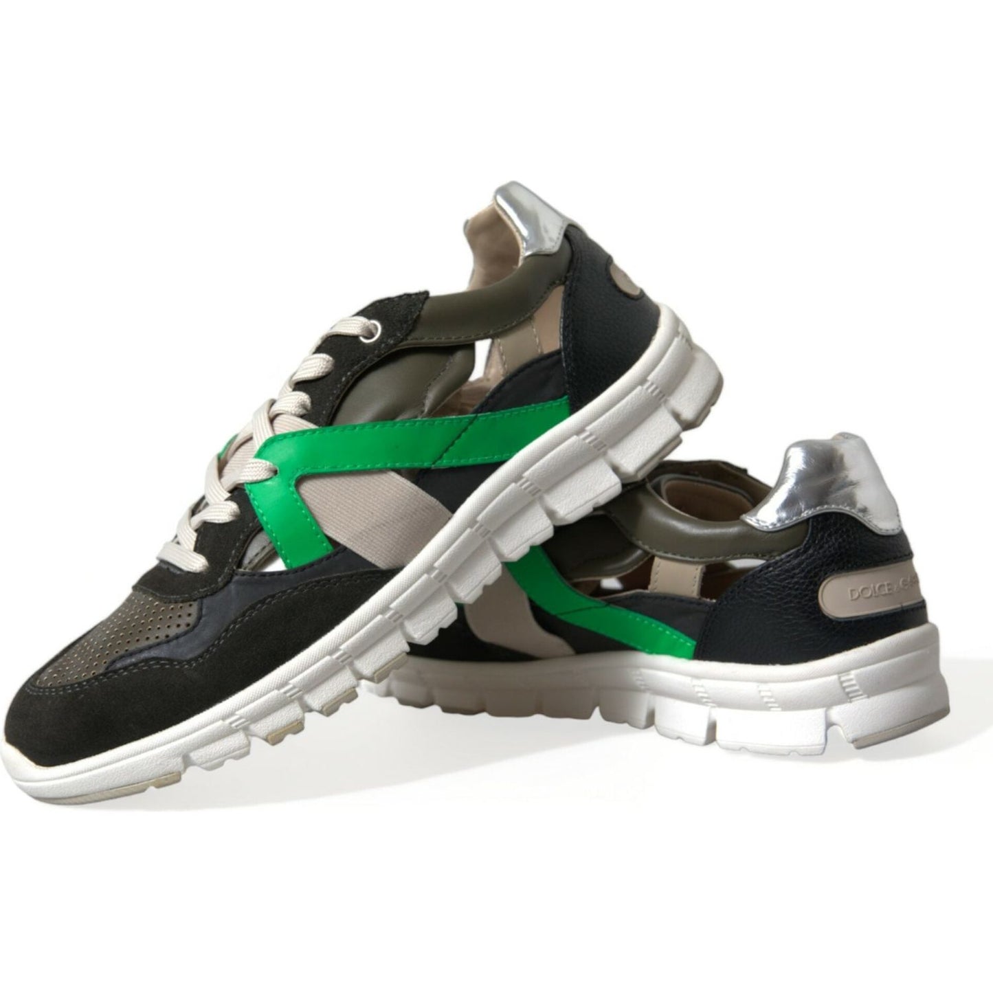 Dolce & Gabbana Exquisite Multicolor Low-Top Designer Sneakers Dolce & Gabbana Dark Slate Gray