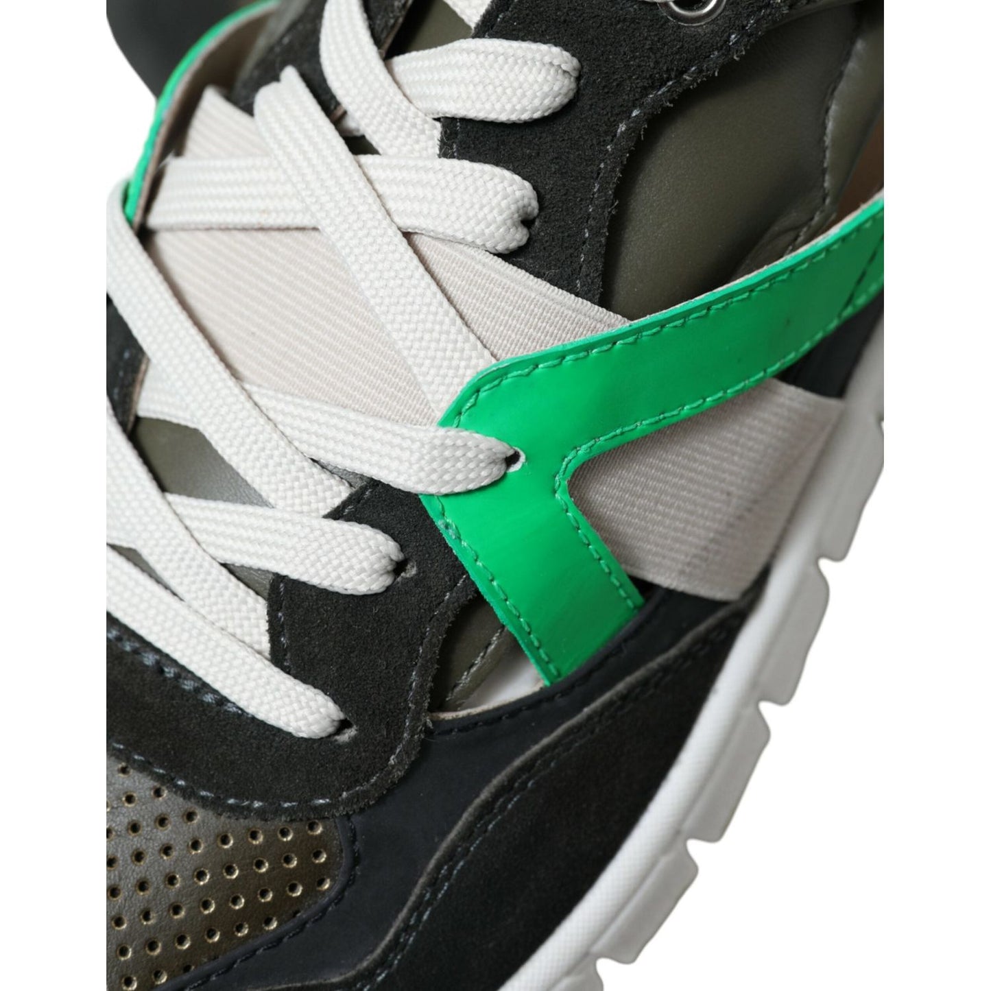 Dolce & Gabbana Exquisite Multicolor Low-Top Designer Sneakers Dolce & Gabbana Light Gray