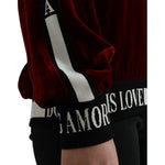 Dolce & Gabbana Elegant Burgundy Silk-Blend Sweater Dolce & Gabbana Black