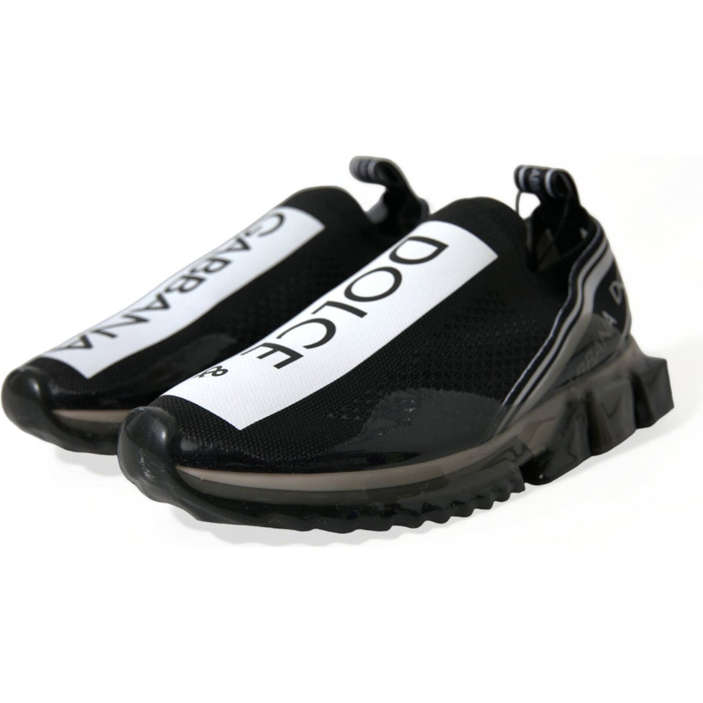 Dolce & Gabbana Elegant Black & White Sorrento Sneakers Dolce & Gabbana Lavender