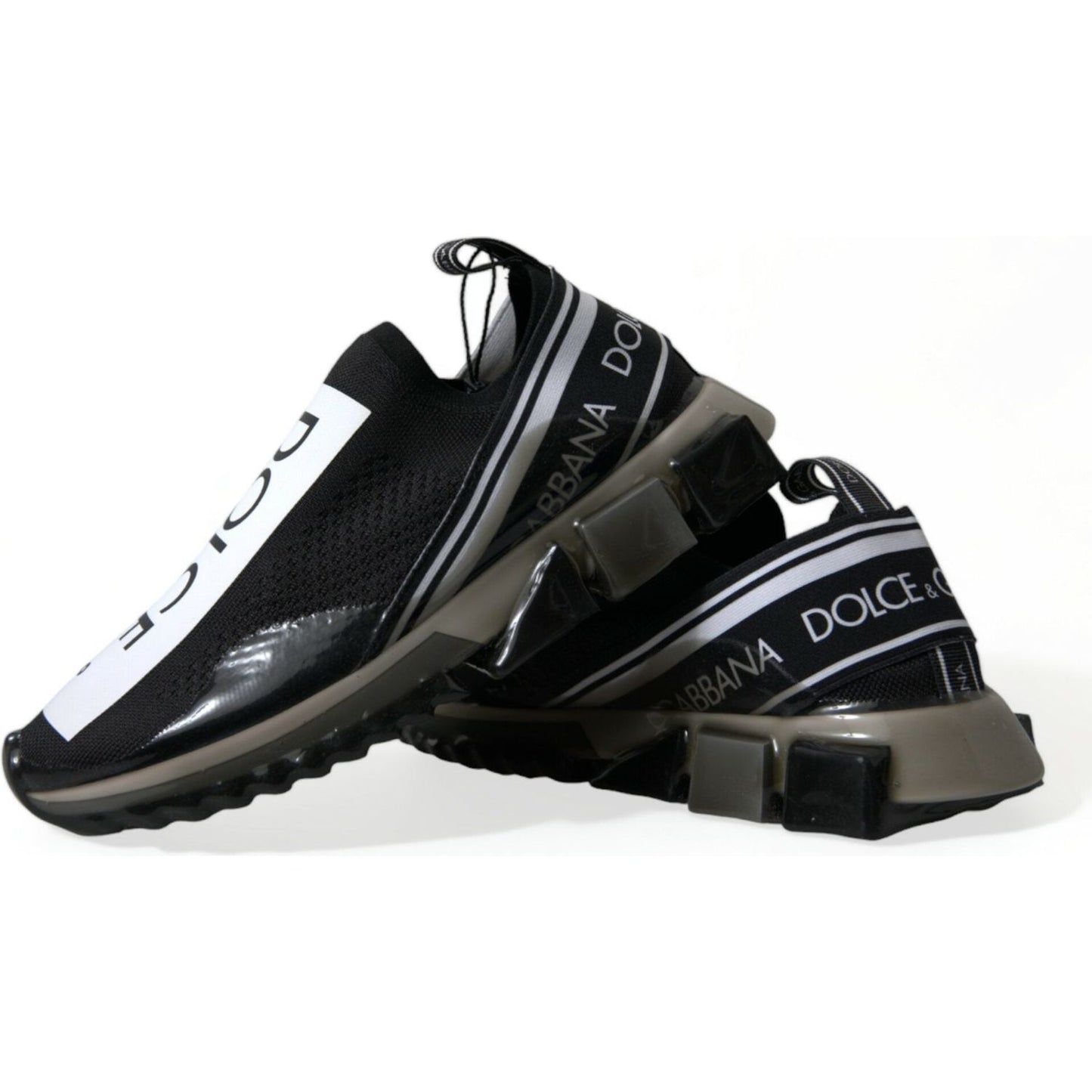Dolce & Gabbana Elegant Black & White Sorrento Sneakers Dolce & Gabbana Lavender