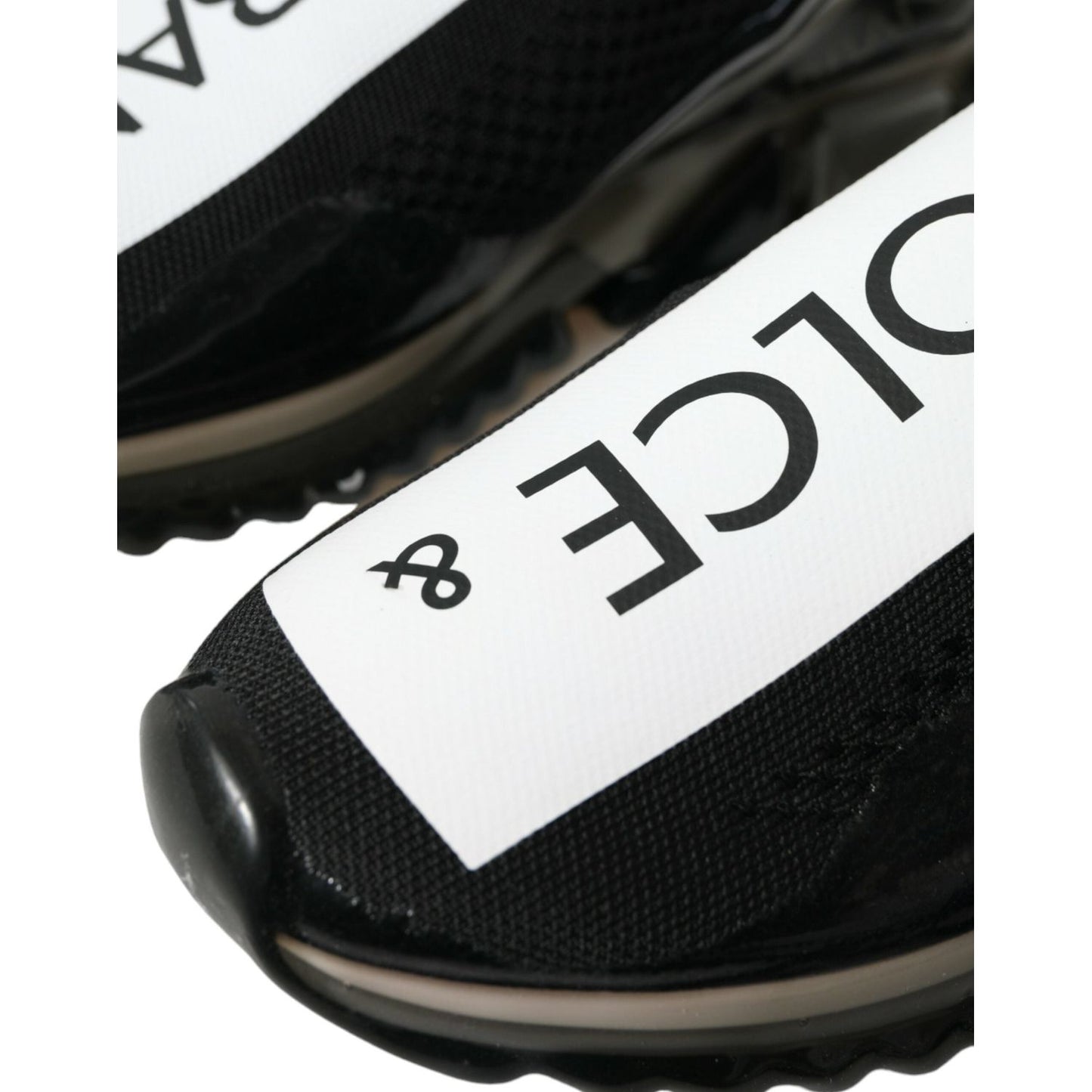 Dolce & Gabbana Elegant Black & White Sorrento Sneakers Dolce & Gabbana Black
