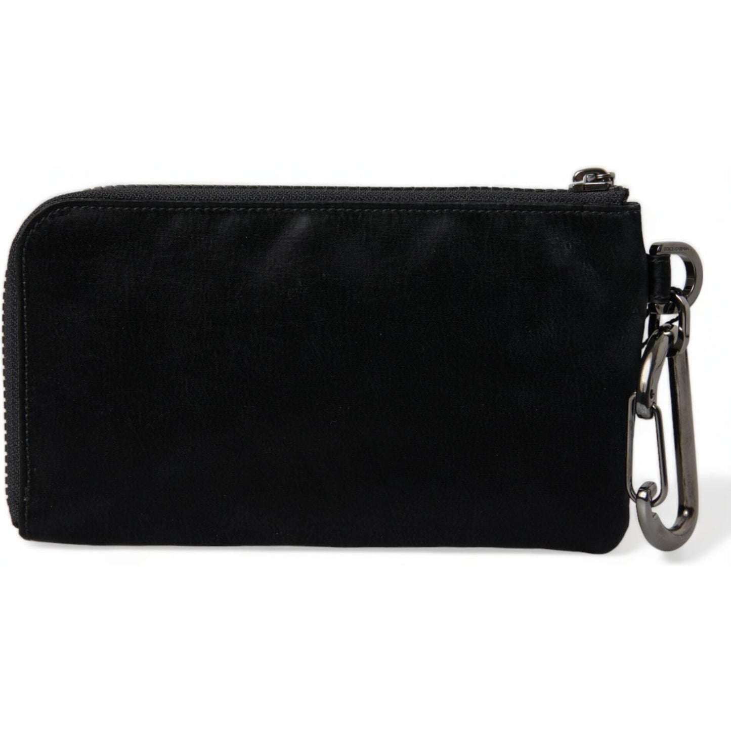 Dolce & Gabbana Chic Nylon-Leather Designer Pouch Dolce & Gabbana Black