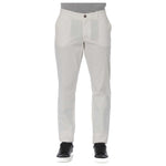 Trussardi Jeans White Cotton Men's Trouser TR-24103-W44