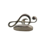 Dolce & Gabbana Silver Brass Tremble Clef Crystal Cufflinks SMYK322