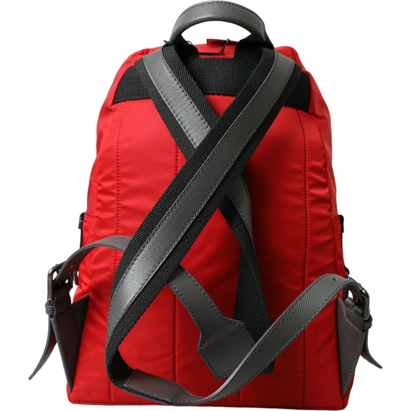 Dolce & Gabbana Elegant Red Nylon-Leather Backpack Dolce & Gabbana Dark Slate Gray