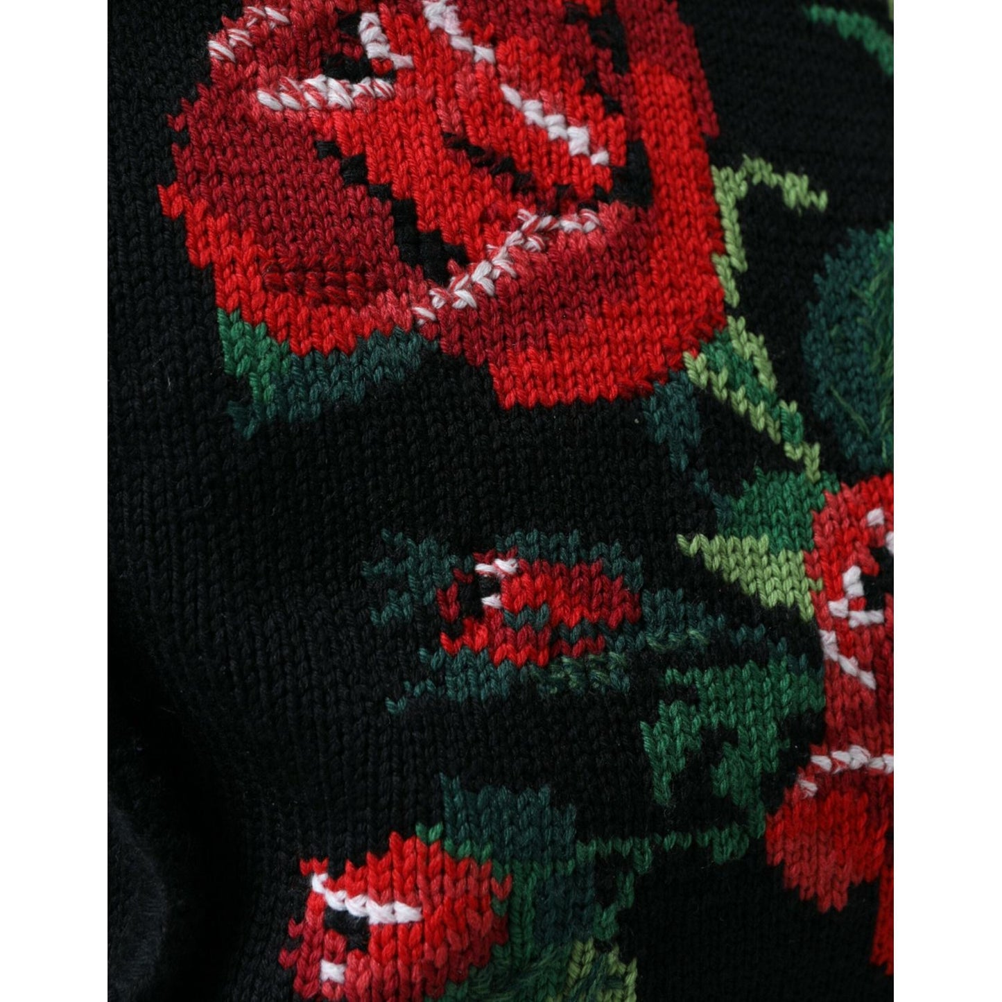 Dolce & Gabbana Chic Embroidered Floral Black Tote Dolce & Gabbana Brown