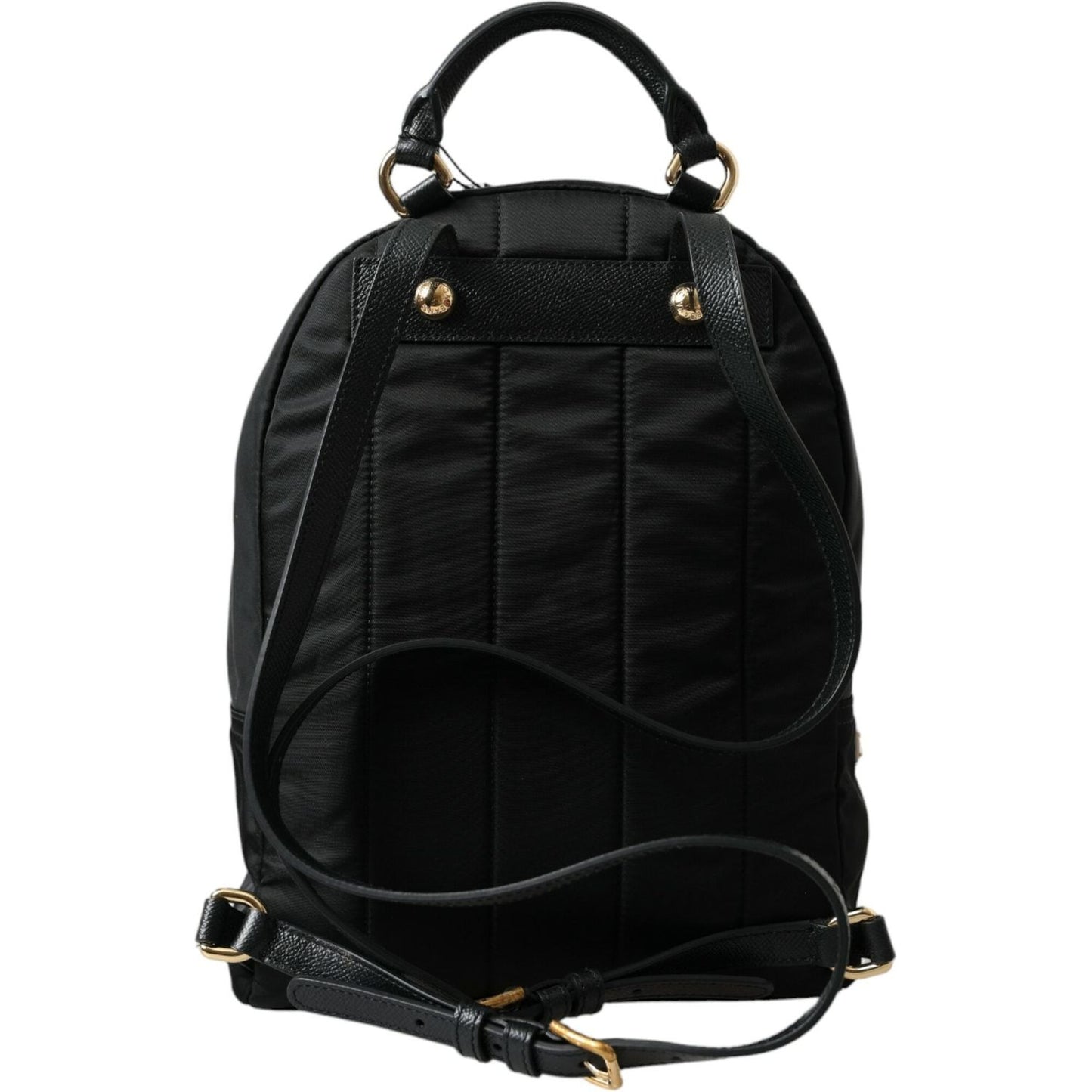 Dolce & Gabbana Elegant Embellished Black Backpack Dolce & Gabbana Black