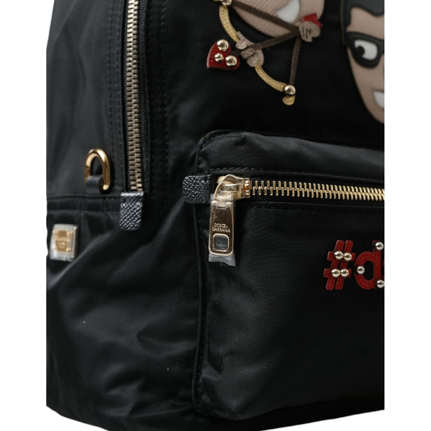 Dolce & Gabbana Elegant Embellished Black Backpack Dolce & Gabbana Black