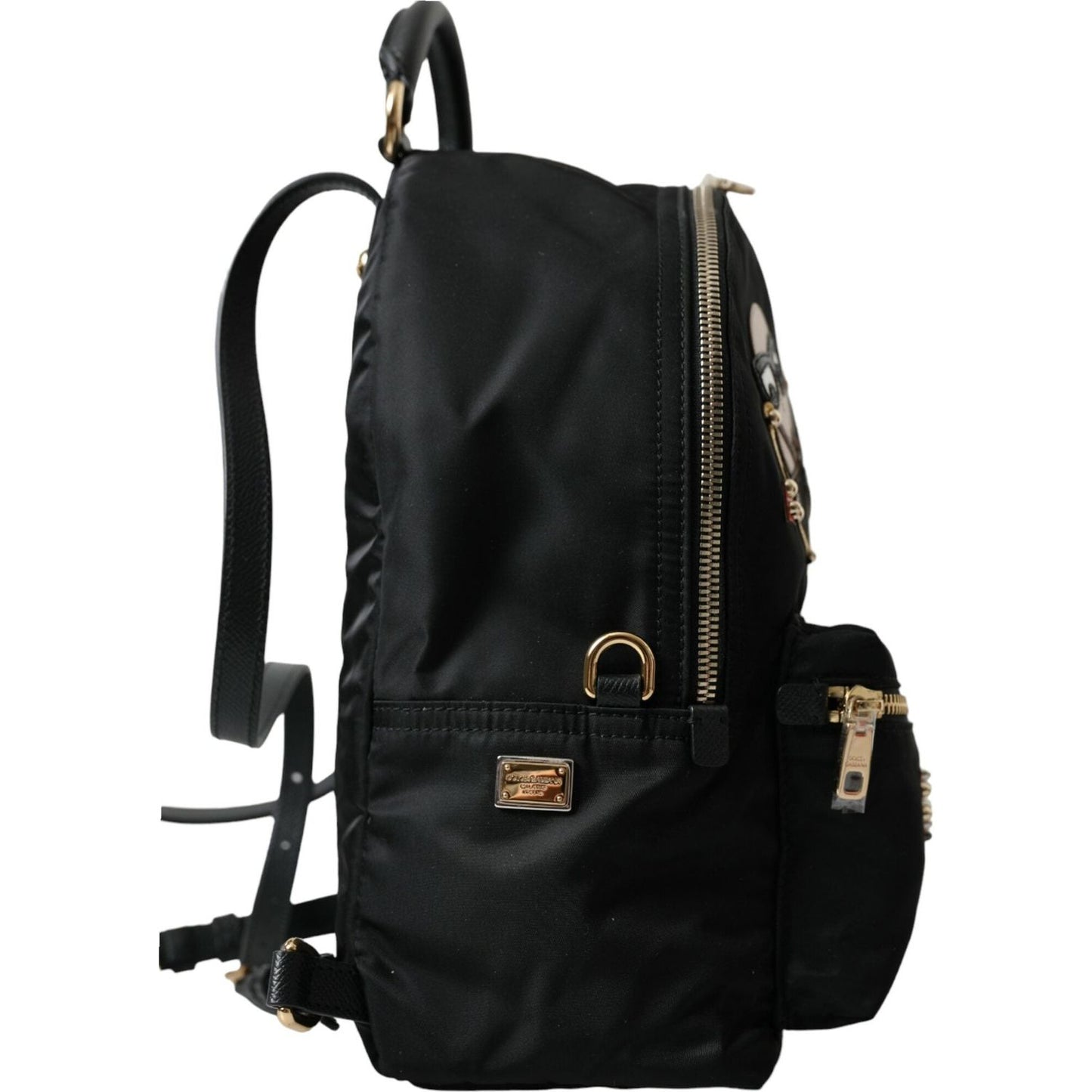 Dolce & Gabbana Elegant Embellished Black Backpack Dolce & Gabbana Black