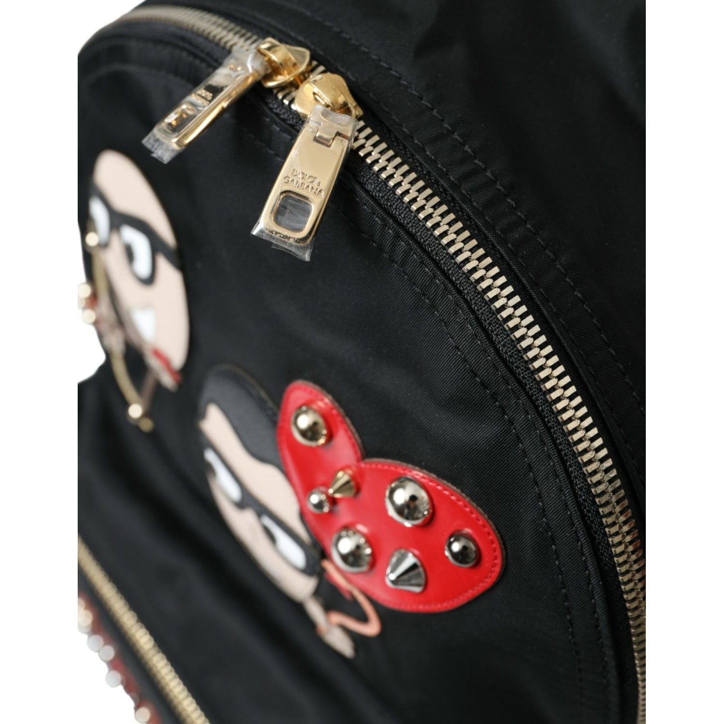 Dolce & Gabbana Elegant Embellished Black Backpack Dolce & Gabbana Black