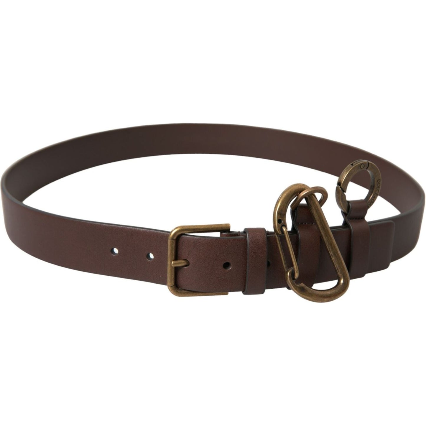 Dolce & Gabbana Elegant Calf Leather Belt with Metal Buckle Closure Dolce & Gabbana Dark Slate Gray