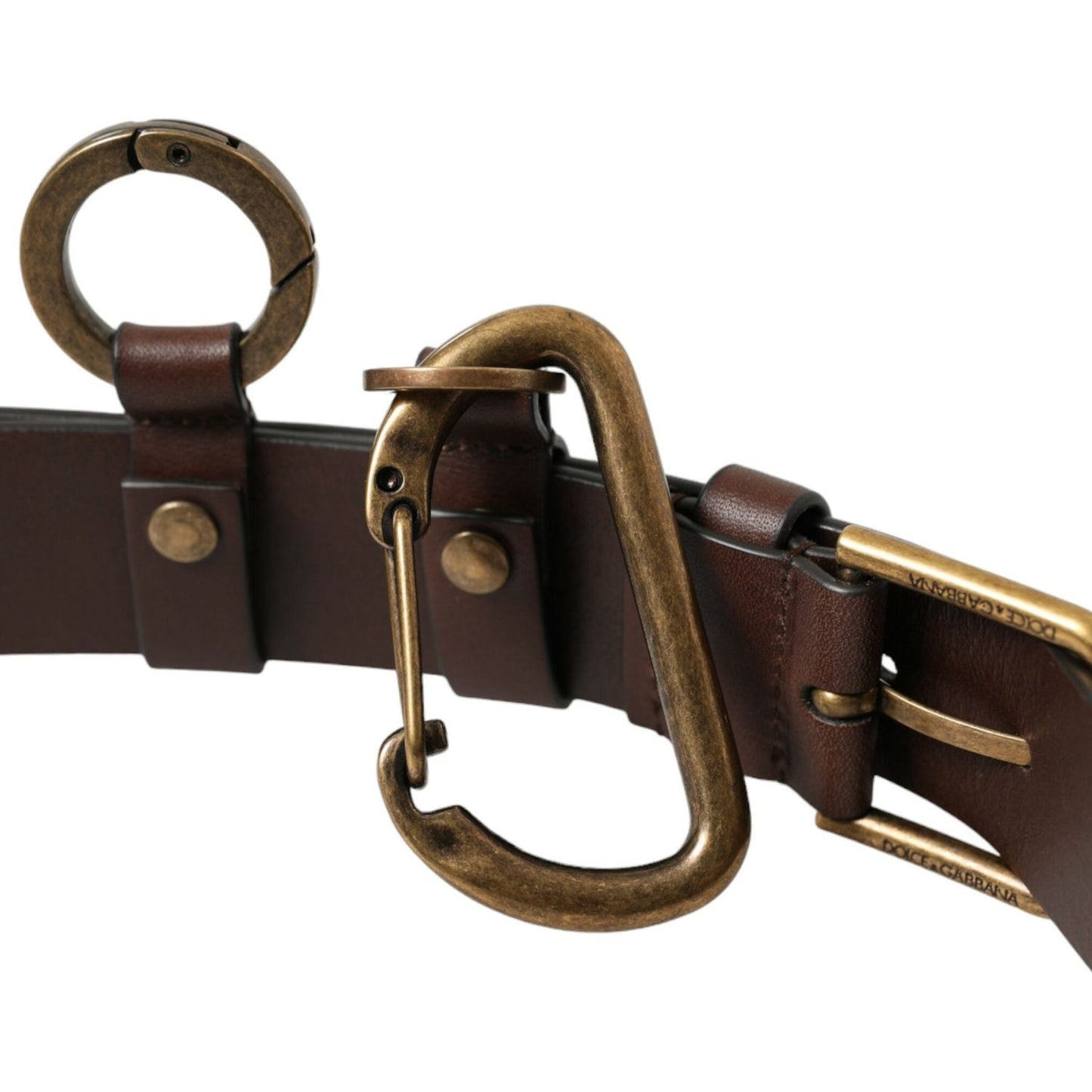 Dolce & Gabbana Elegant Calf Leather Belt with Metal Buckle Closure Dolce & Gabbana Dark Slate Gray