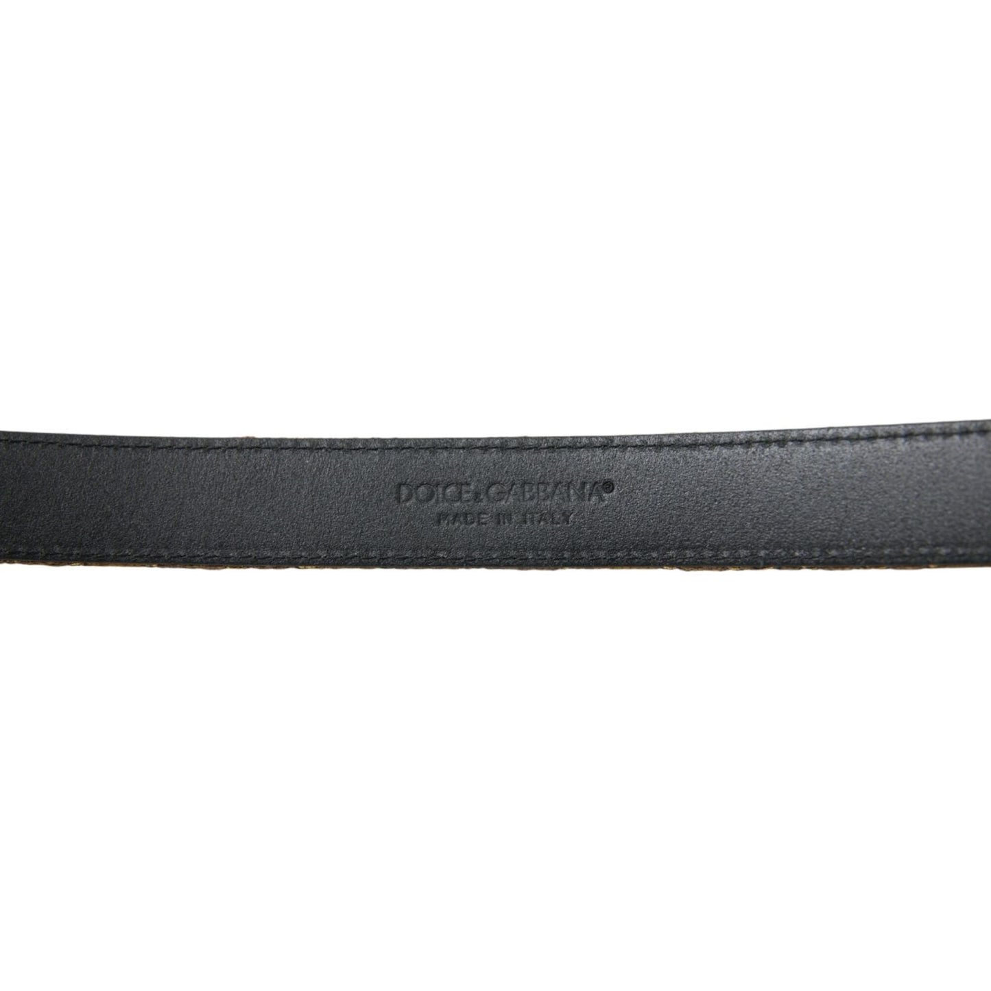 Dolce & Gabbana Elegant Gold Leather Belt Dolce & Gabbana Dark Slate Gray