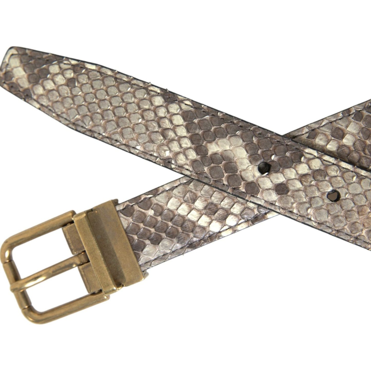 Dolce & Gabbana Elegant Italian Leather Belt Dolce & Gabbana Dim Gray
