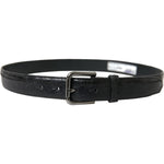 Dolce & Gabbana Black Exotic Leather Silver Metal Buckle Belt BEL9110-80
