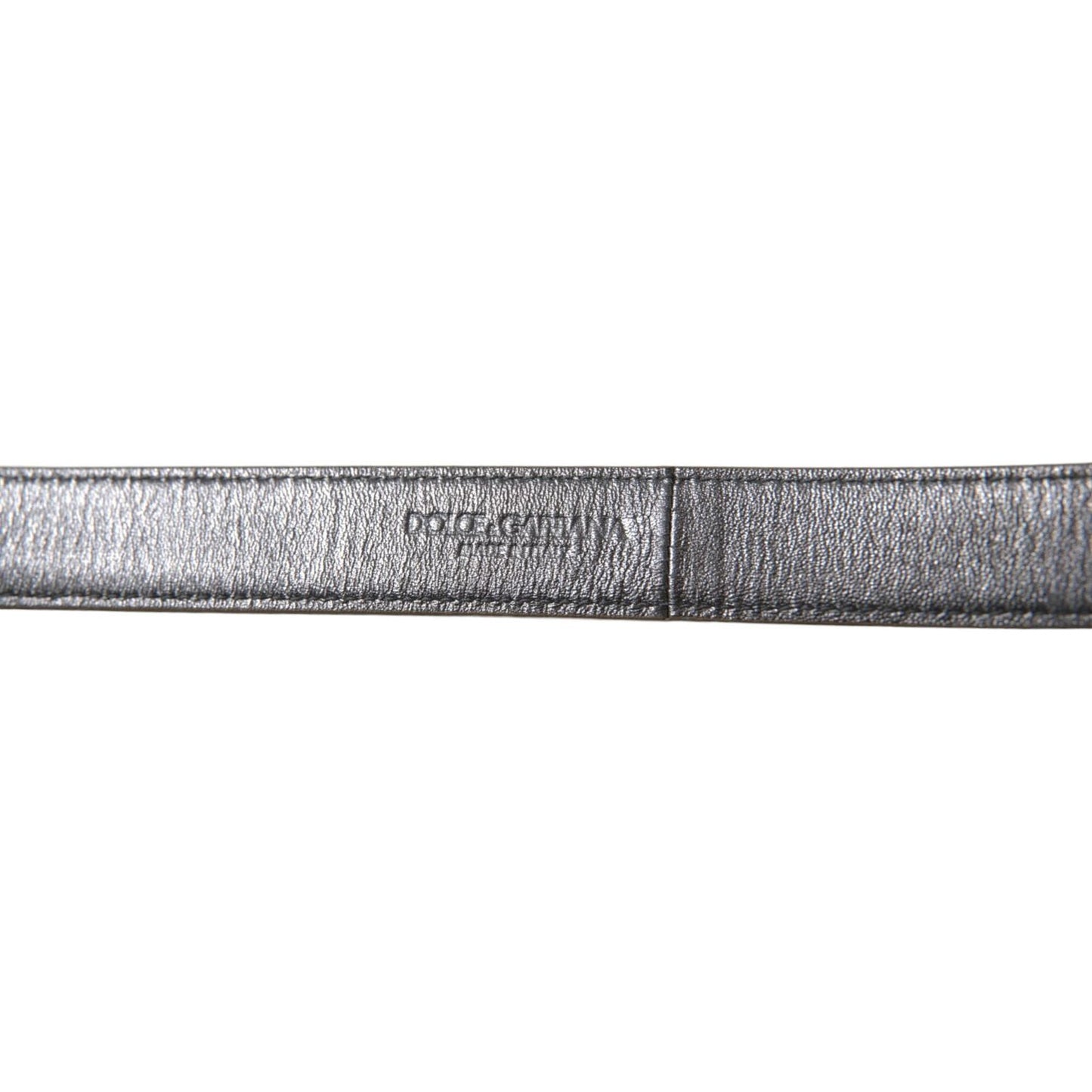 Dolce & Gabbana Metallic Gold Leather Belt - Timeless Elegance Dolce & Gabbana Light Slate Gray
