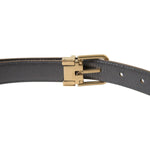 Dolce & Gabbana Metallic Gold Leather Belt - Timeless Elegance Dolce & Gabbana Dark Slate Gray