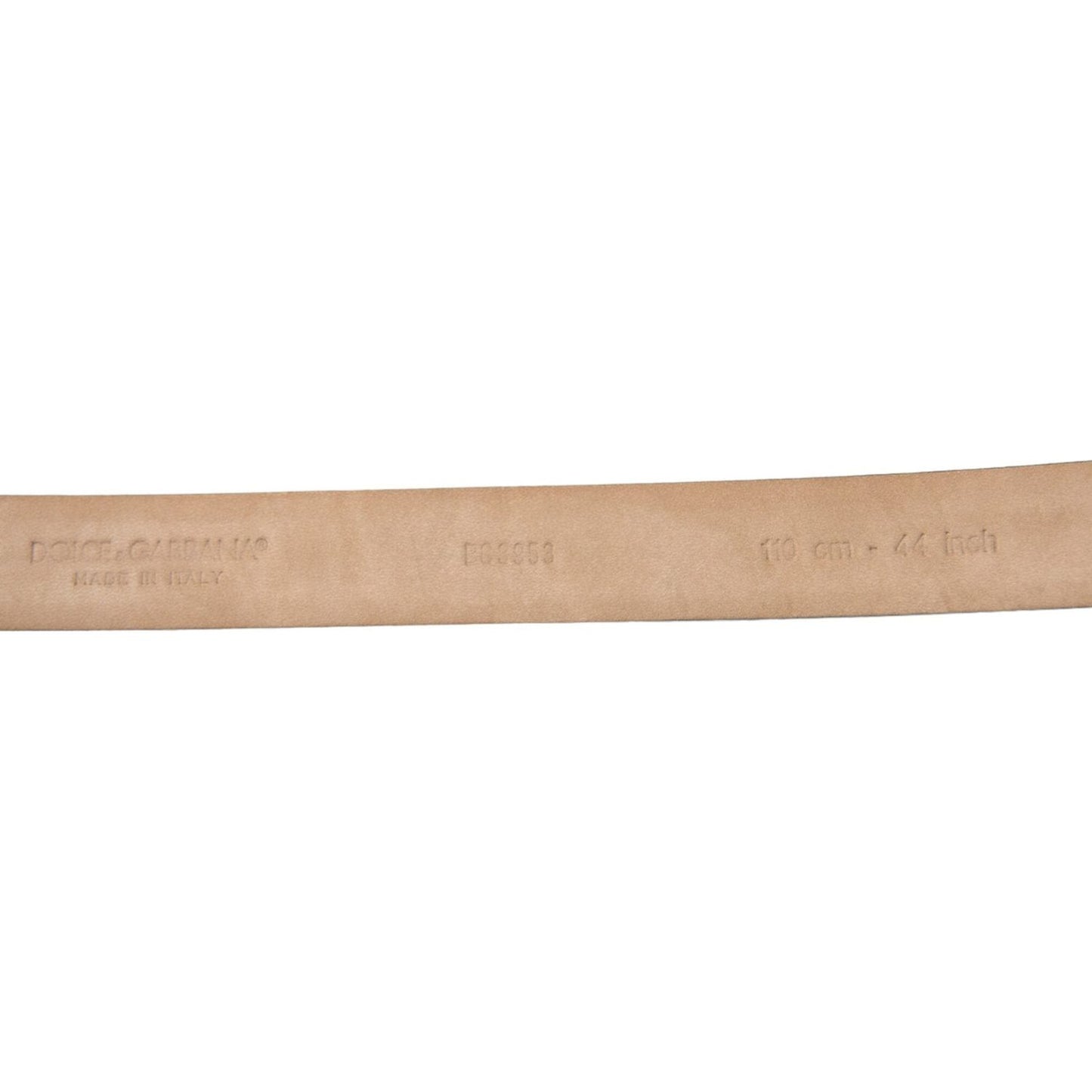 Dolce & Gabbana Elegant Leather Belt with Eye-Catching Buckle Dolce & Gabbana Tan