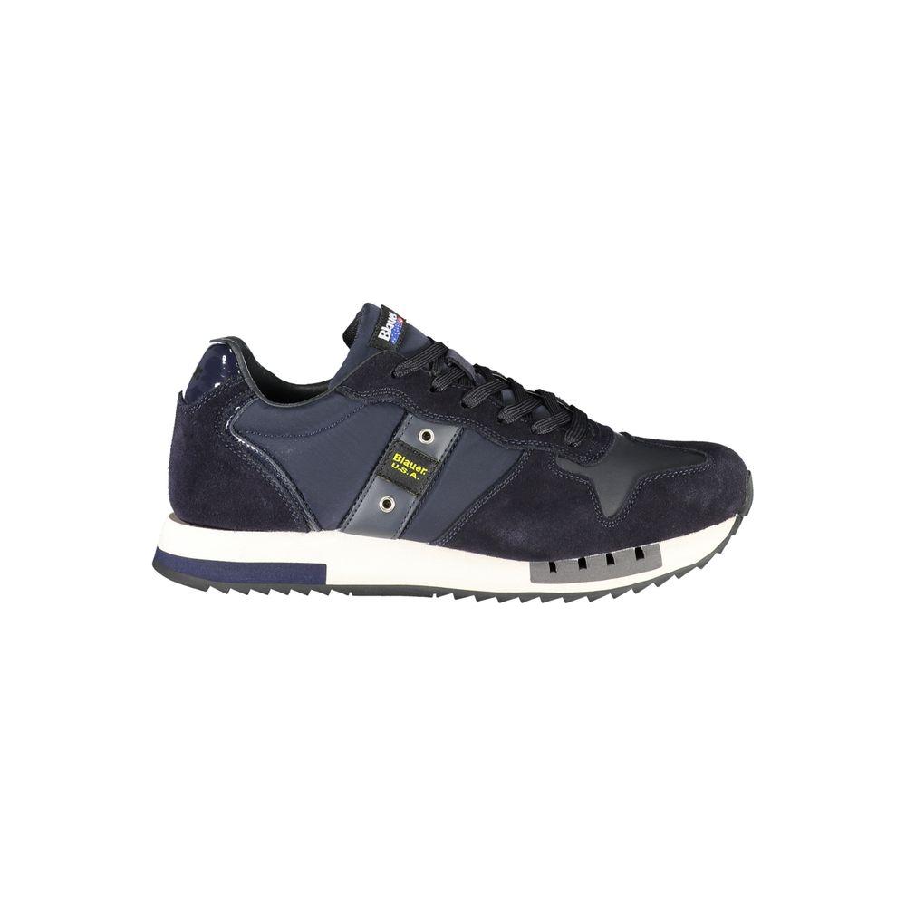 Blauer Contrast Lace-Up Sports Sneakers in Blue Blauer Dark Slate Gray