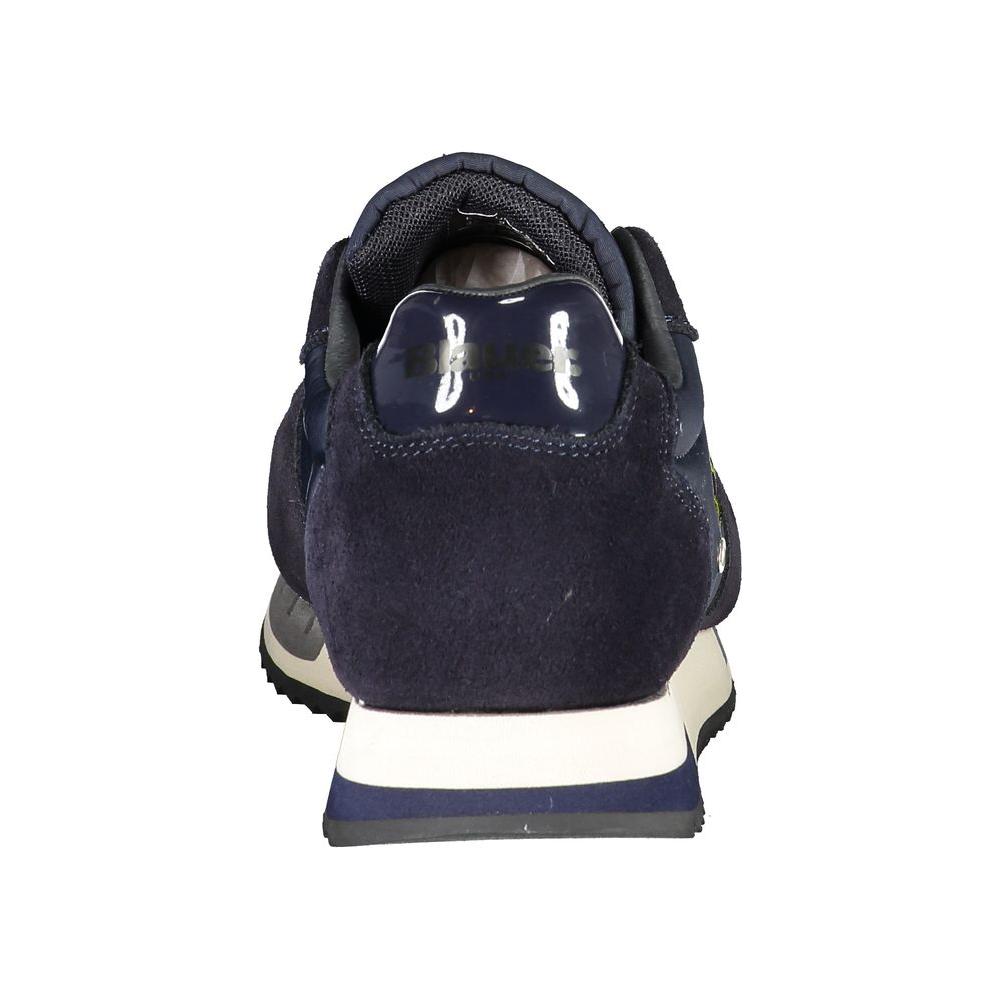 Blauer Contrast Lace-Up Sports Sneakers in Blue Blauer Dark Slate Gray