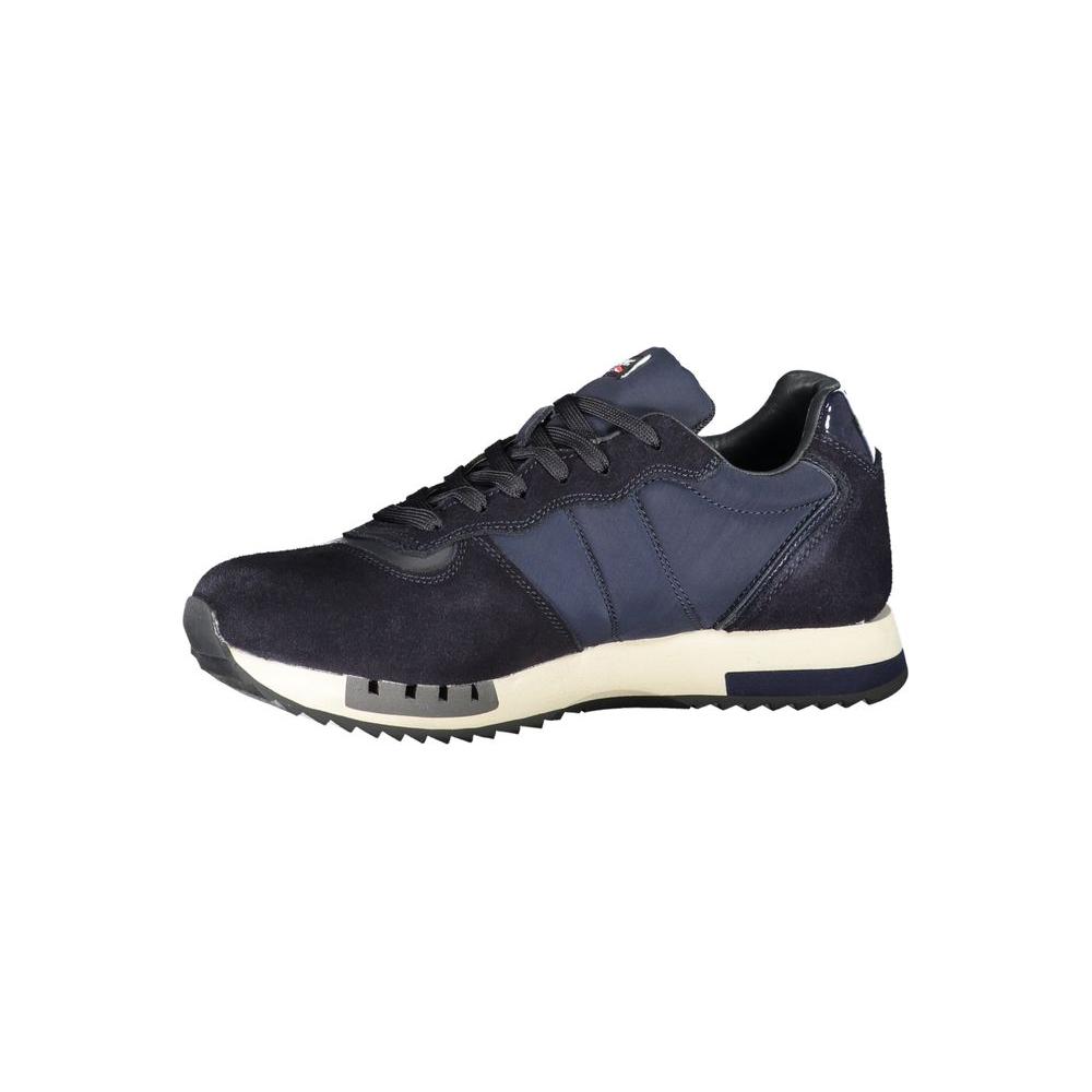 Blauer Contrast Lace-Up Sports Sneakers in Blue Blauer Dark Slate Gray