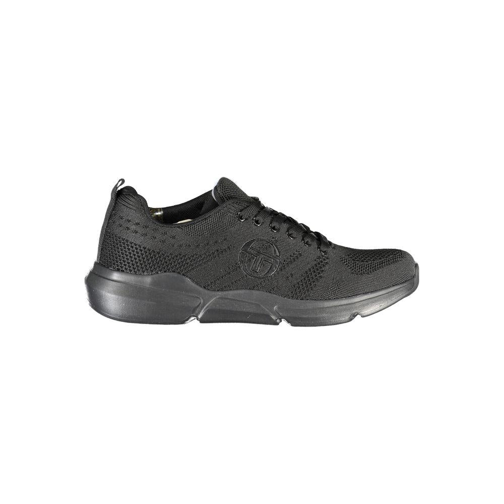 Sergio Tacchini Sleek Black Lace-up Sneakers with Contrast Detailing Sergio Tacchini Dark Slate Gray