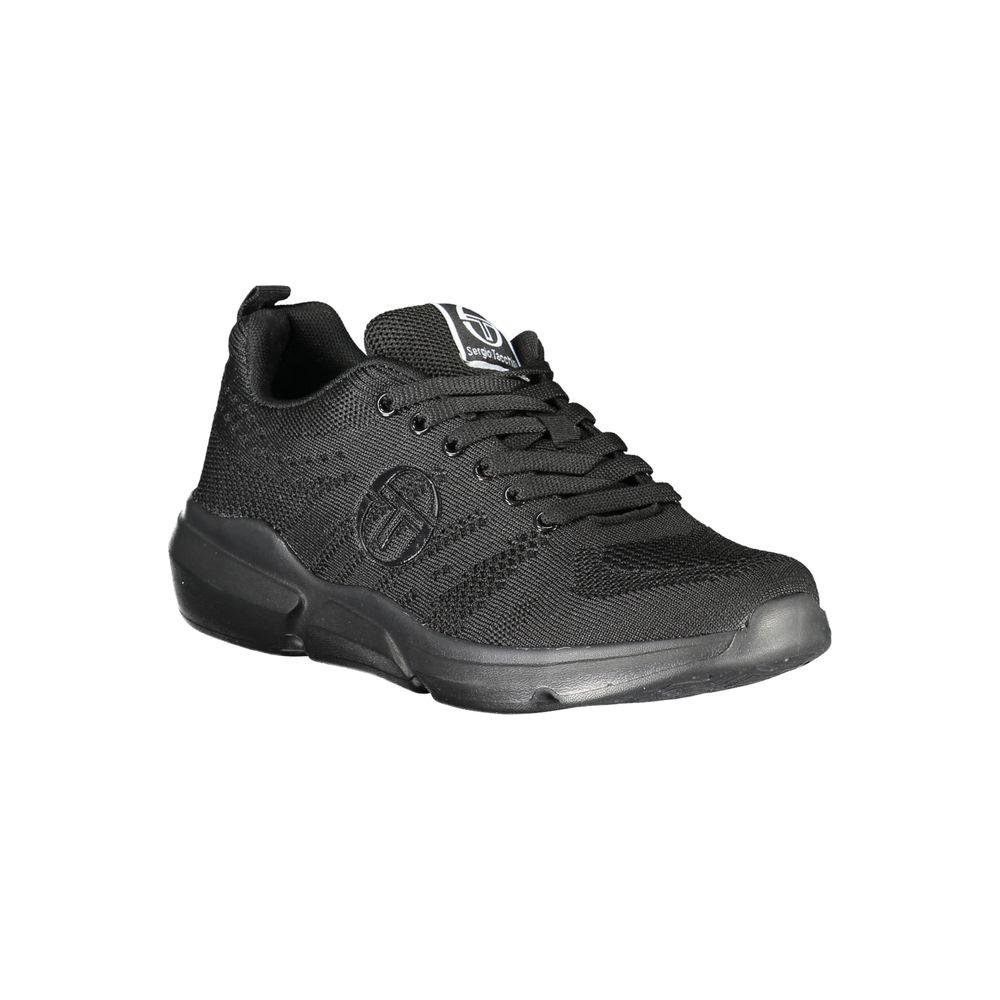 Sergio Tacchini Sleek Black Lace-up Sneakers with Contrast Detailing Sergio Tacchini Dark Slate Gray