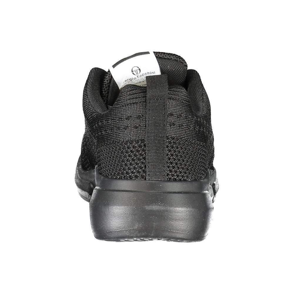 Sergio Tacchini Sleek Black Lace-up Sneakers with Contrast Detailing Sergio Tacchini Dark Slate Gray