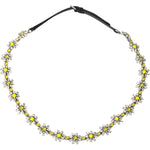 Dolce & Gabbana Black Daisy Crystal Dauphine Waist Belt WMB304-95