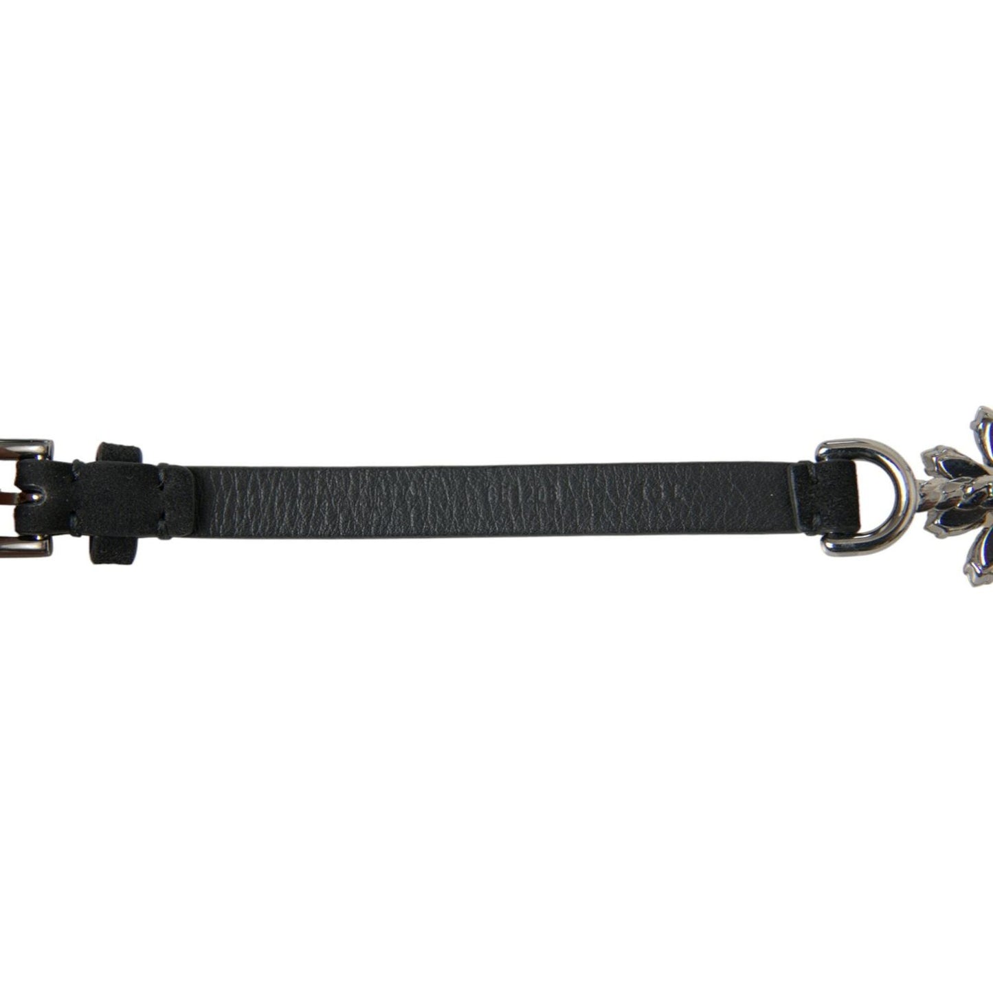 Dolce & Gabbana Elegant Crystal-Embellished Leather Belt Dolce & Gabbana Dark Slate Gray