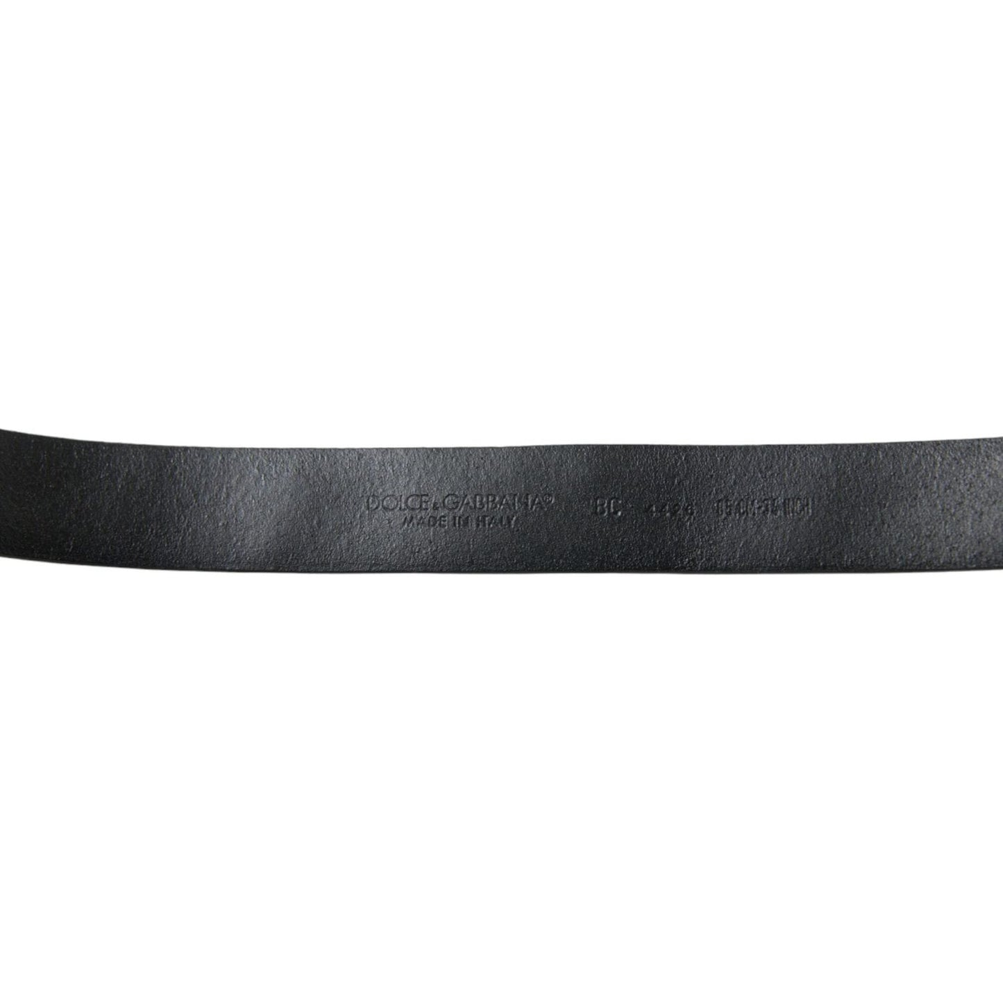 Dolce & Gabbana Engraved Logo Leather Waist Belt Dolce & Gabbana Dark Slate Gray