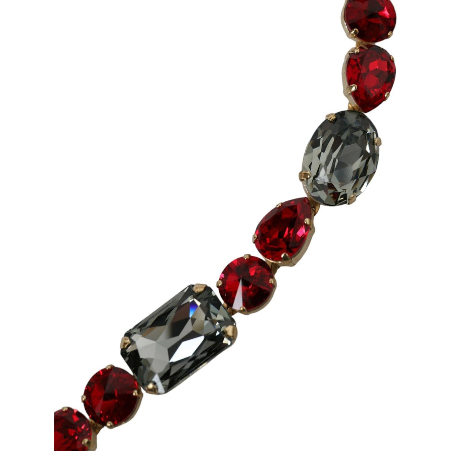 Dolce & Gabbana Radiant Red Crystal Buckle Waist Belt Dolce & Gabbana Dark Slate Gray