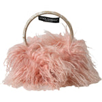 Dolce & Gabbana Pink Shearling Fur Winter Warmer Headband Ear Muffs SMY101312-One size