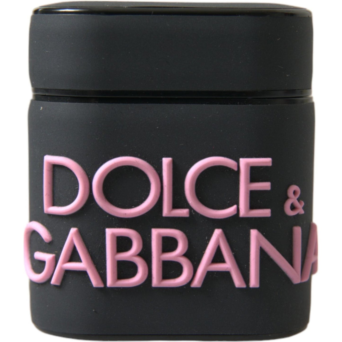 Dolce & Gabbana Elegant Dual-Tone Leather Airpods Case Dolce & Gabbana Dark Slate Gray