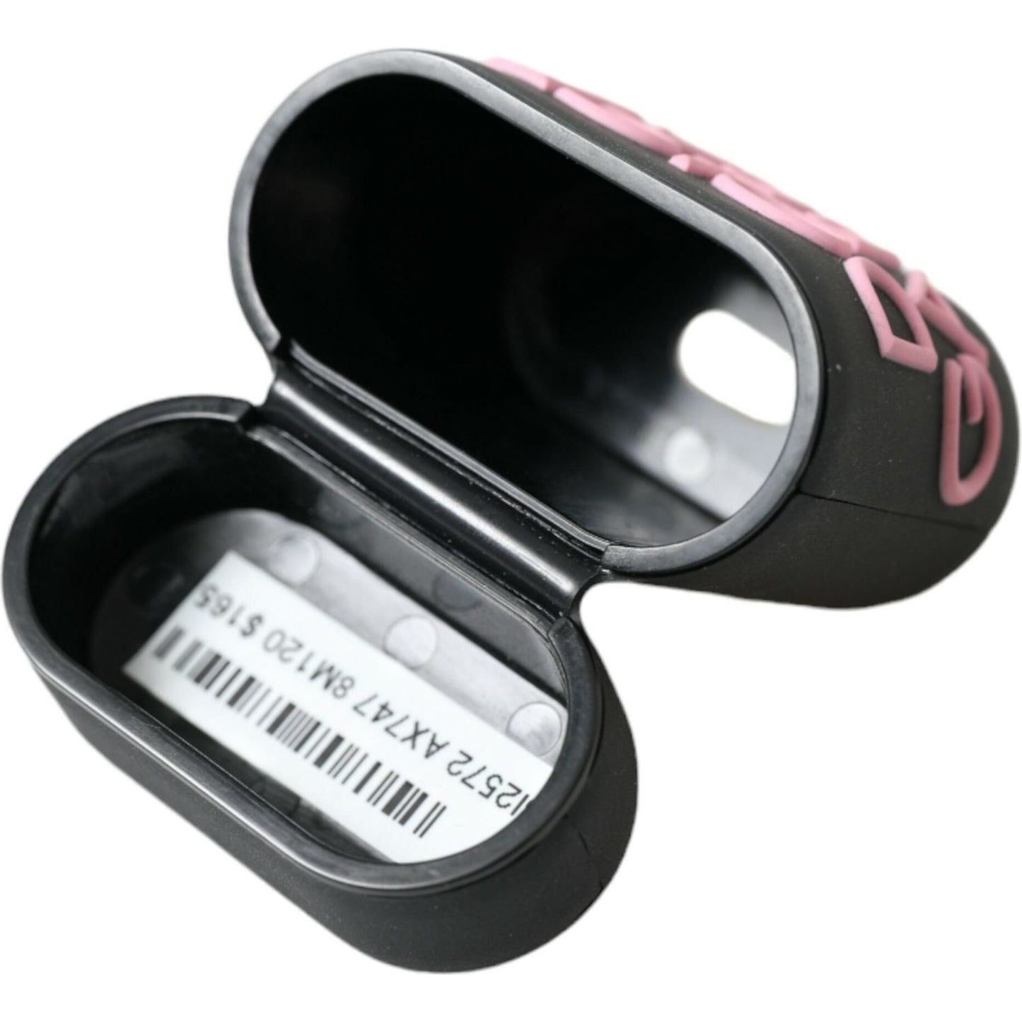 Dolce & Gabbana Elegant Dual-Tone Leather Airpods Case Dolce & Gabbana Light Gray