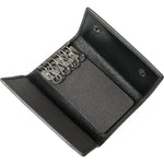 Dolce & Gabbana Chic Gray Leather Trifold Key Holder Dolce & Gabbana Dark Slate Gray