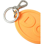 Dolce & Gabbana Elegant Orange Charm Keyring with Silver Detail Dolce & Gabbana Sandy Brown