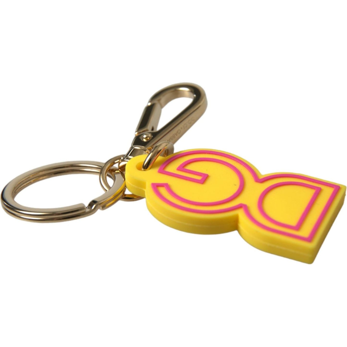 Dolce & Gabbana Chic Yellow Gold Keychain Charm Dolce & Gabbana Sandy Brown
