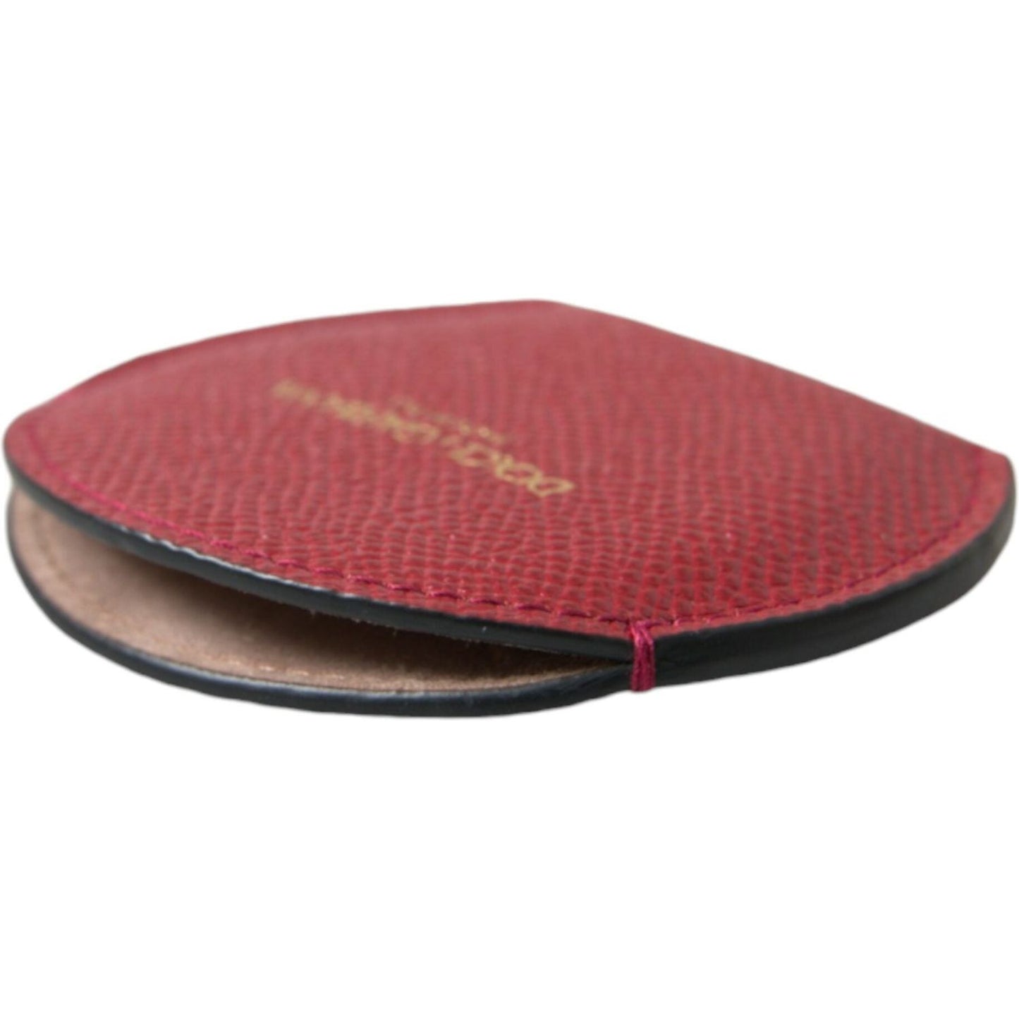 Dolce & Gabbana Elegant Red Leather Mirror Holder Dolce & Gabbana Maroon