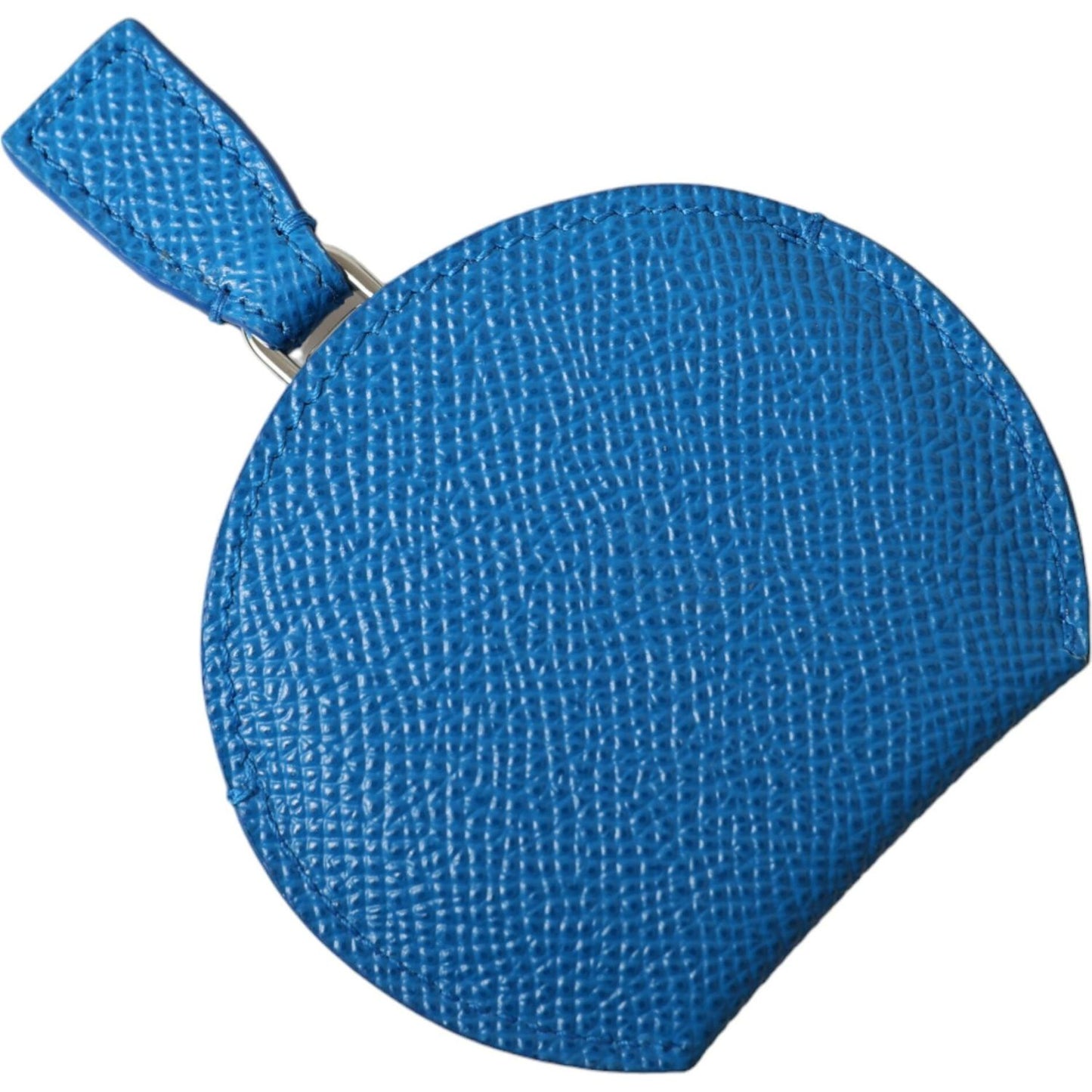 Dolce & Gabbana Elegant Blue Leather Mirror Holder Dolce & Gabbana Dark Cyan