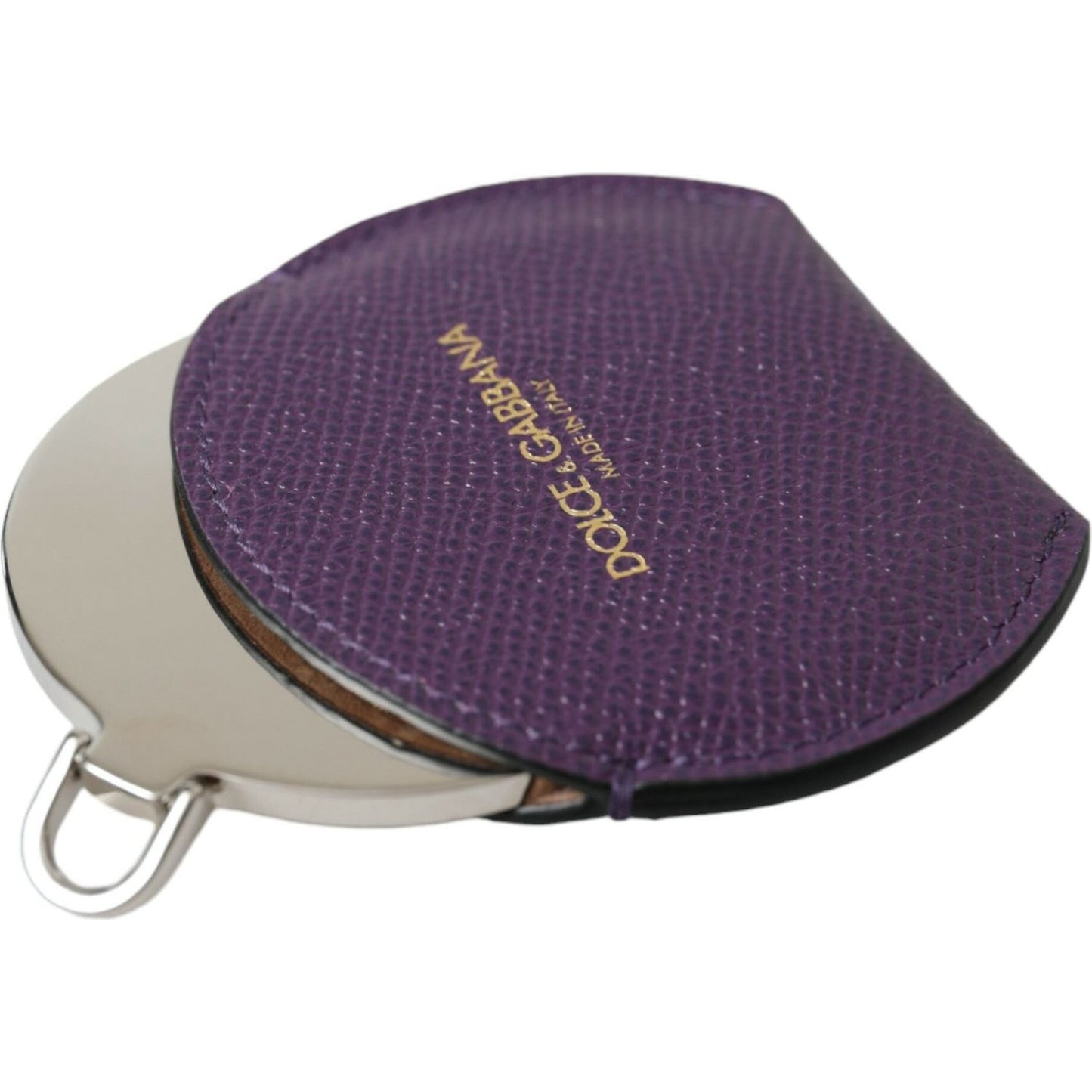 Dolce & Gabbana Elegant Purple Leather Mirror Holder Dolce & Gabbana Dark Slate Gray