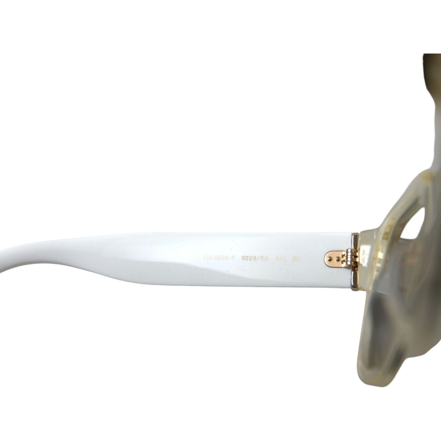 Dolce & Gabbana Chic White Acetate Designer Sunglasses Dolce & Gabbana Light Gray