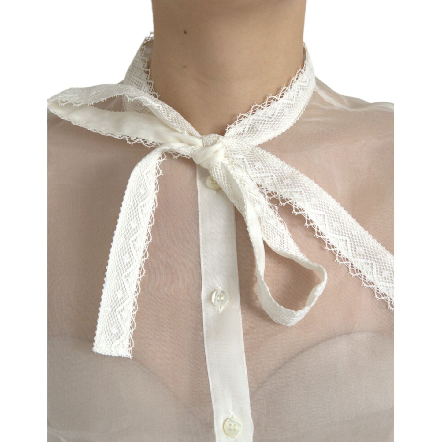 Dolce & Gabbana Elegant Silk Blend Long Sleeve Blouse Dolce & Gabbana Rosy Brown