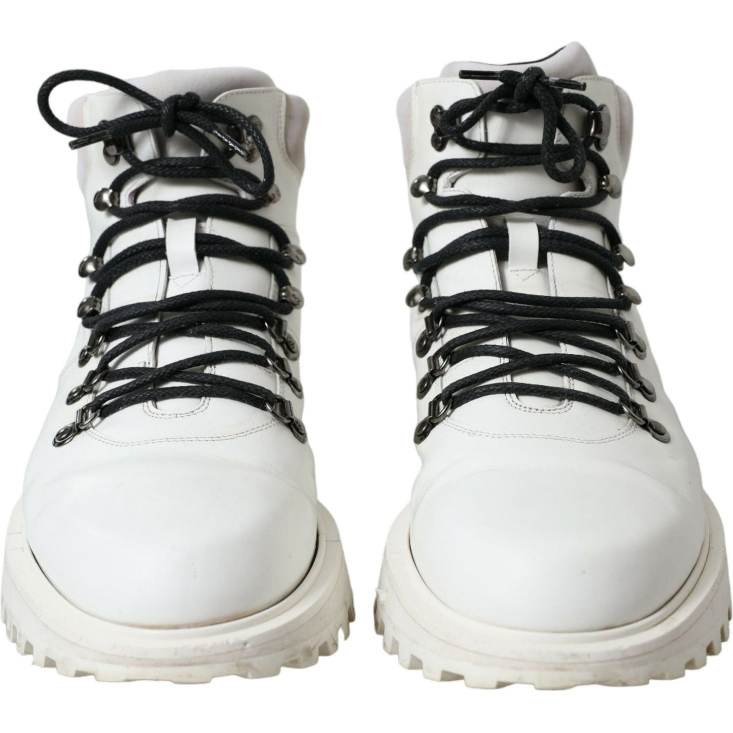 Dolce & Gabbana Pristine White Italian Ankle Boots Dolce & Gabbana Light Gray