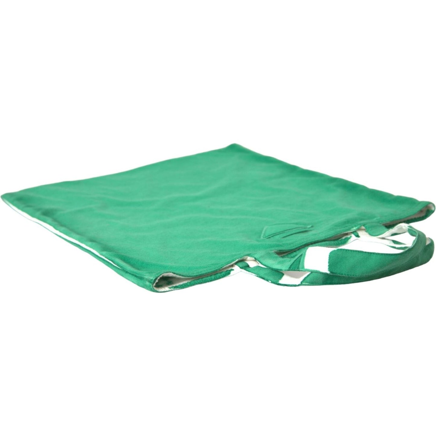 Prada Elegant Green Fabric Tote Bag Prada Cadet Blue